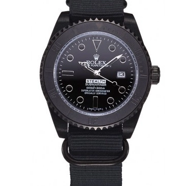 Aaa replica watch Submariner Black Stealth 621996 Rolex 0824